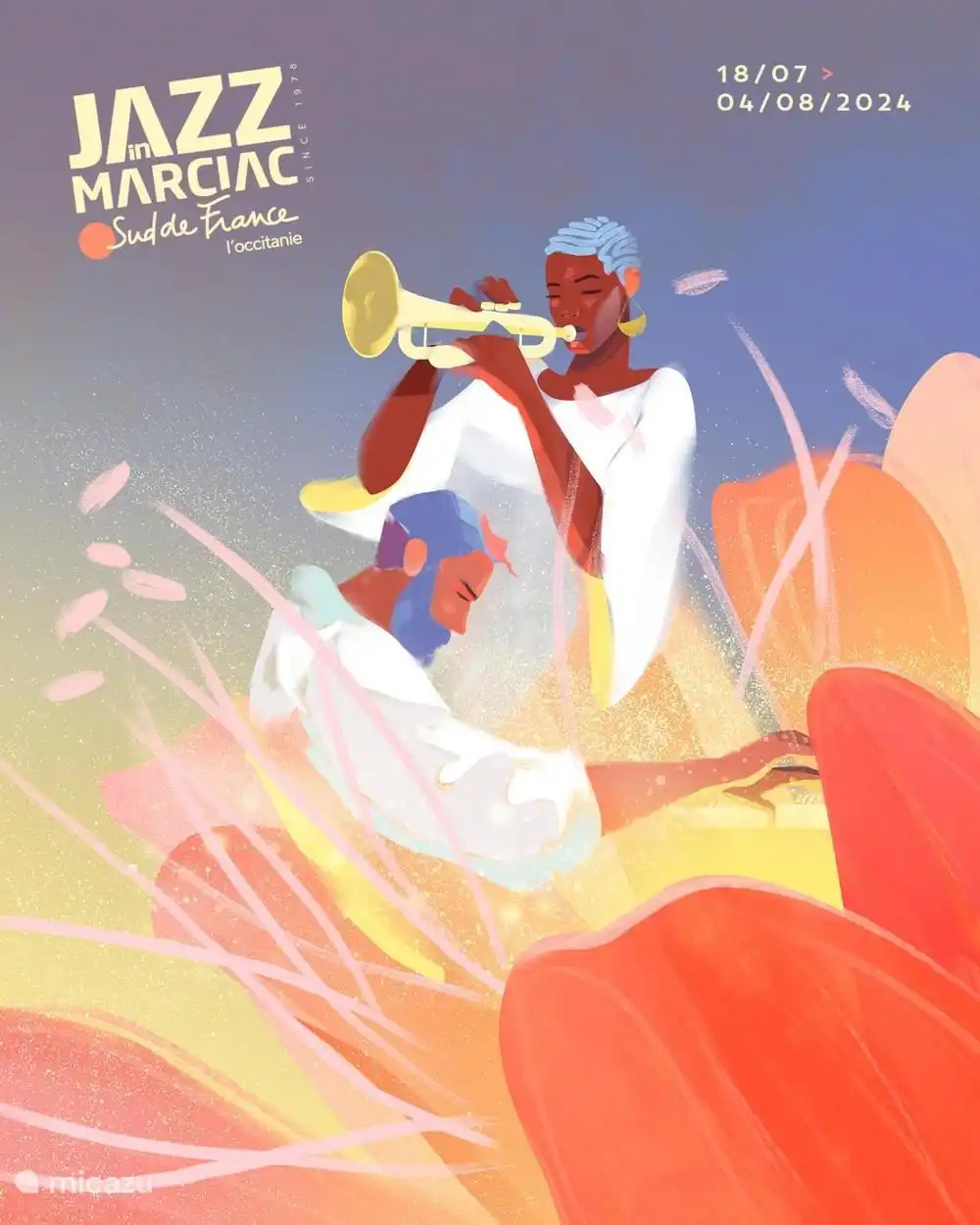 Das Dorf Marciac, 5 Minuten von unserem Haus entfernt, ist bekannt für sein jährliches Jazzfestival. Weltberühmte Jazzkünstler geben Auftritte und Konzerte.