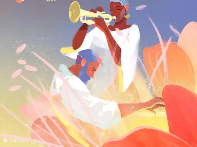 A Soulas huren in Frankrijk, Gers, Armous-et-Cau  - villa dorp Marciac op 5 minuten van ons huis is bekend door zijn jaarlijkse jazz festival. Wereldbekende jazz artiesten geven dan voorstelling en concerten.