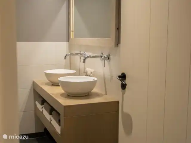 Le Peelrand | Pays-Bas, Limbourg, Evertsoord - maison de vacances Salle de bain avec 2 lavabos