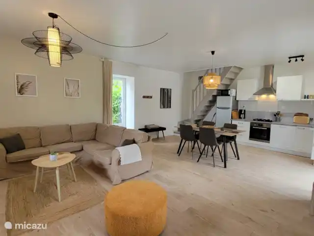 casa vacacional en Francia, Morbihan, Ploërdut – Valles de Kergue - La chouette Planta abierta