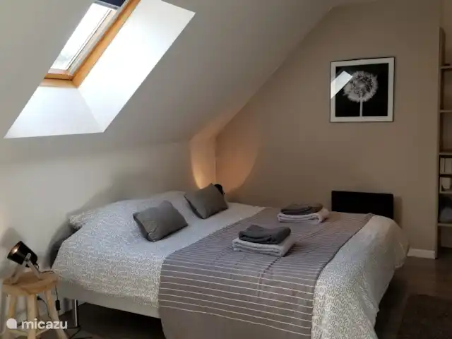 casa vacacional en Francia, Morbihan, Ploërdut – Valles de Kergue - La chouette Amplio dormitorio con cama nueva y colchón de 160 x 200