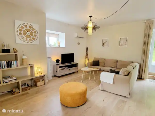 casa vacacional en Francia, Morbihan, Ploërdut – Valles de Kergue - La chouette Cómodo sofá esquinero