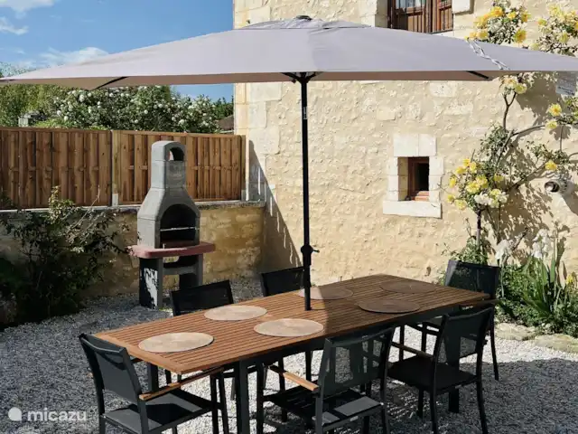 Maison Toile Moss | France, Dordogne, Cherval - maison de vacances Long dîner ou barbecue