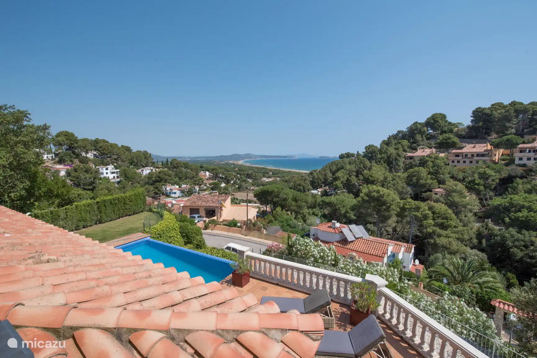 View from upper terrace Villa Carmen
