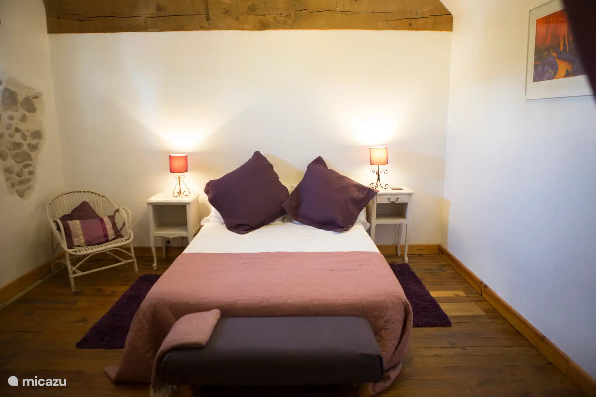 Il est temps de se reposer après une journée bien remplie 
Gîte supérieur Violet Master 