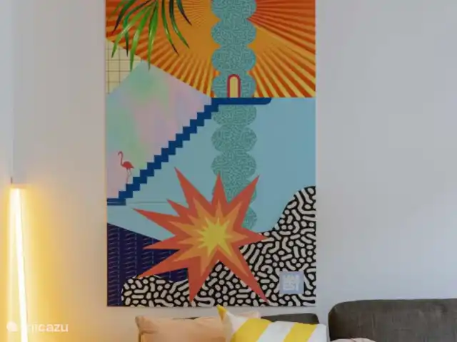 ArtPartment huren in België, Antwerpen, Antwerpen - appartement Kleurrijke kunst van Antonyo Marest.