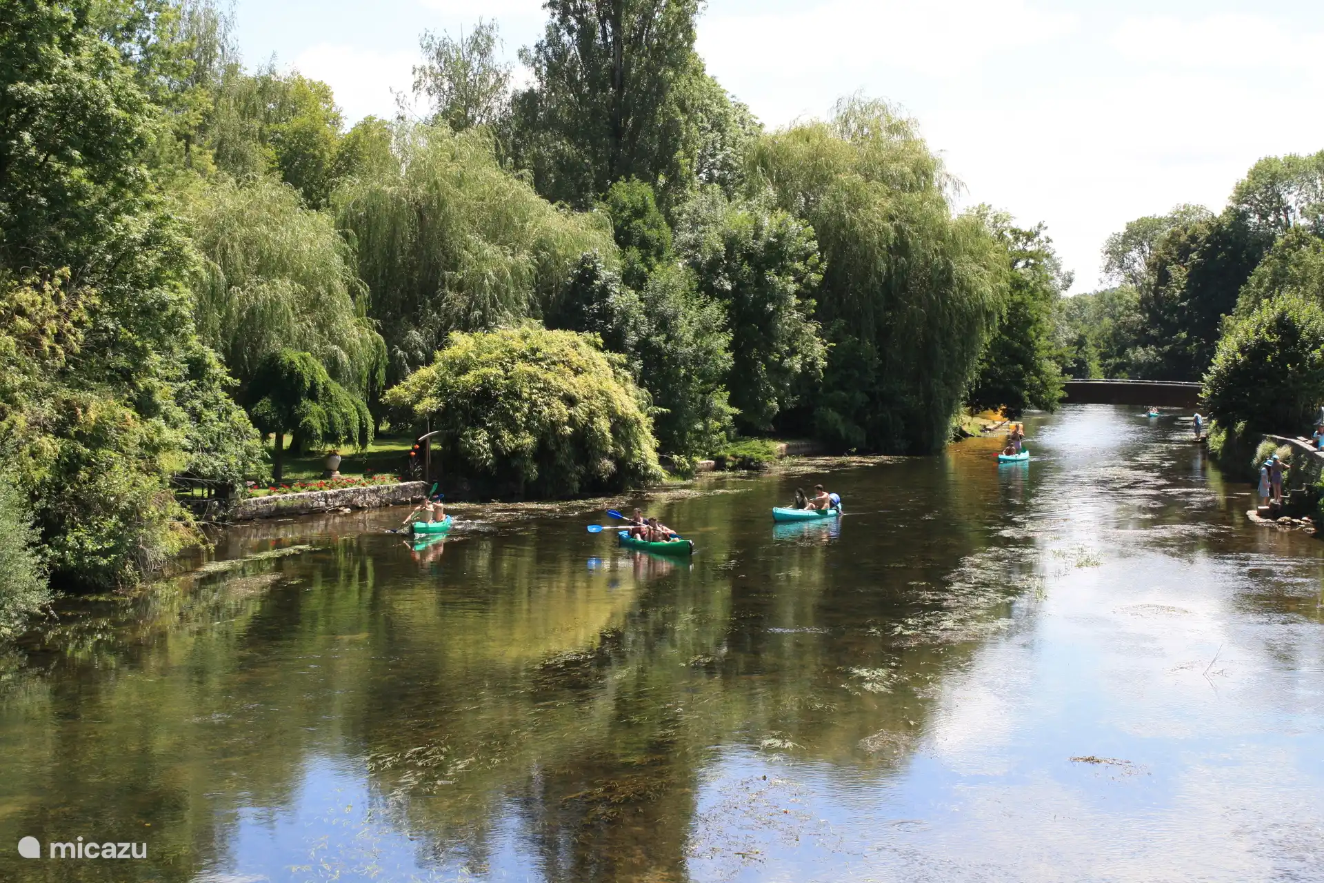 Entspannen mit dem Kanu auf der Dronne