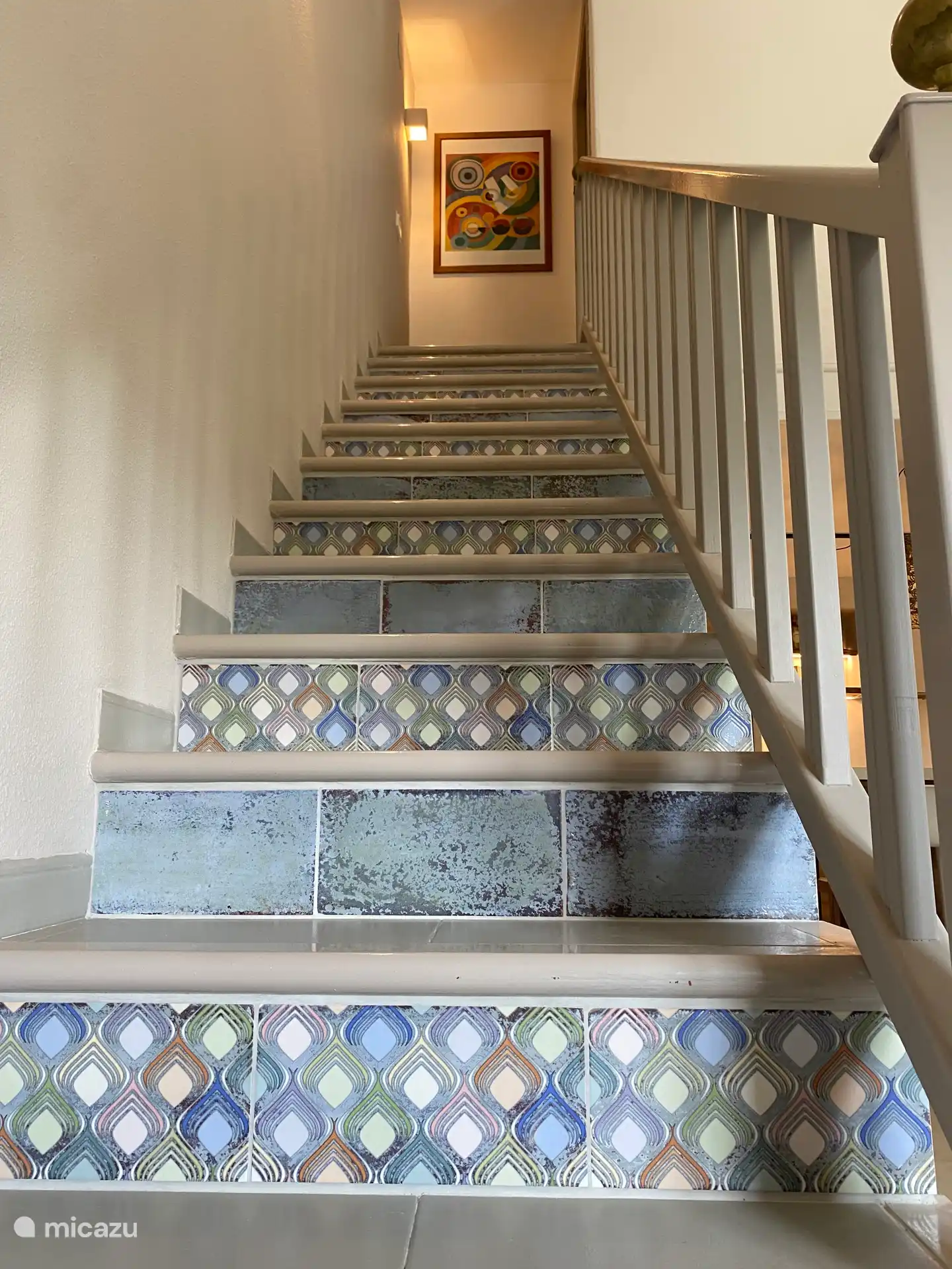 Treppe zum Schlafzimmer im Obergeschoss