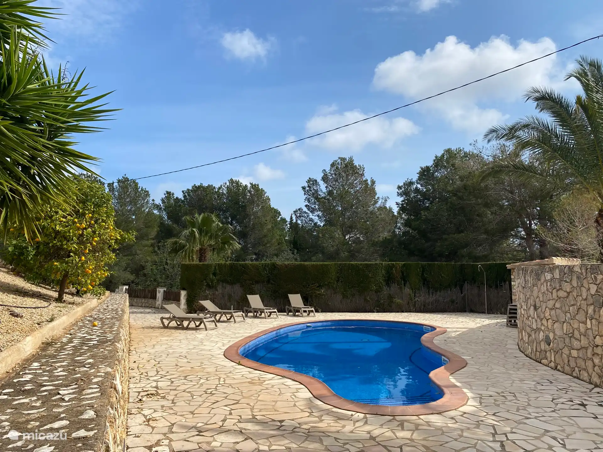 Schwimmbad mit Terrasse