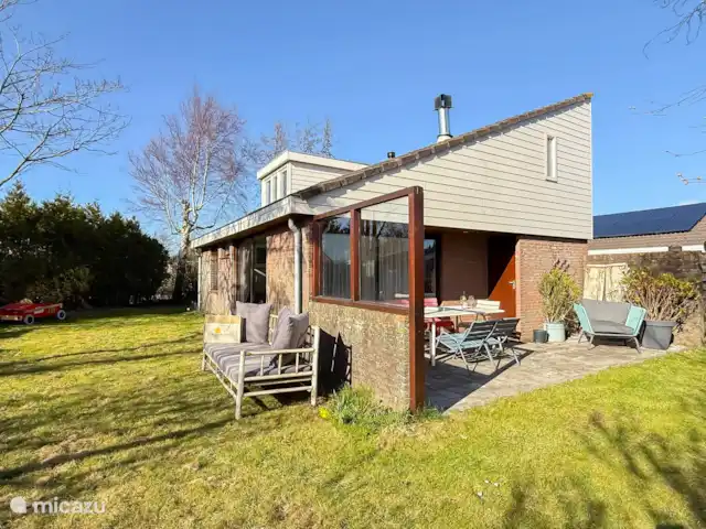 La Maison des Dunes | Pays-Bas, Hollande du Nord, Egmond aan den Hoef - maison de vacances Jardin ensoleillé, entourant la maison de vacances.