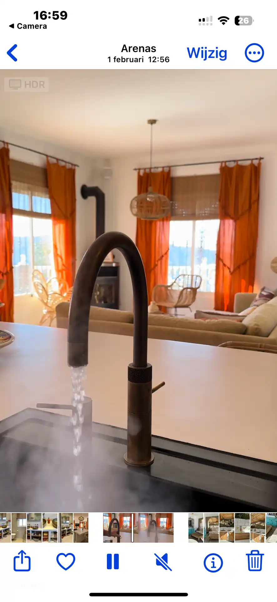 Quooker mit kochend heißem und kaltem Wasser, alles gefiltert zum Trinken