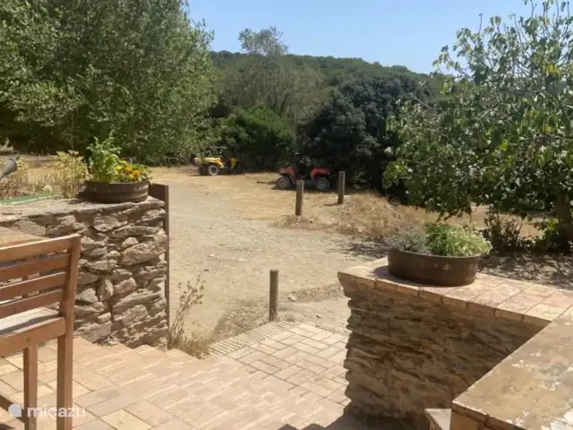 Rancho Catalán 2 en España, Costa Brava, Castell d'Aro - mobil home / caravana Terraza Fitor