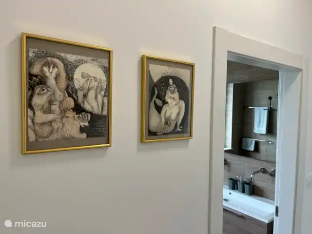 apartamento en Croacia, Istria, Labin – Apartamento Vilete Hall con acceso a los dos dormitorios y baño
