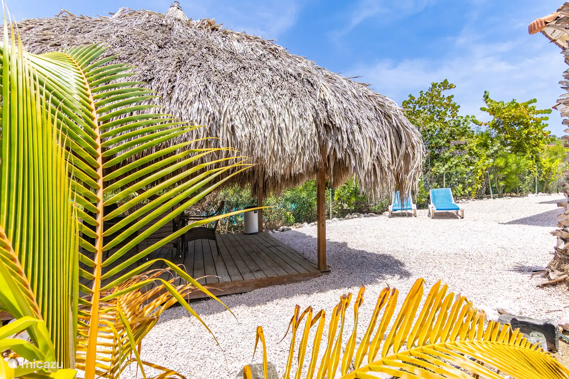 Bel espace de détente au vent avec beaucoup d’intimité