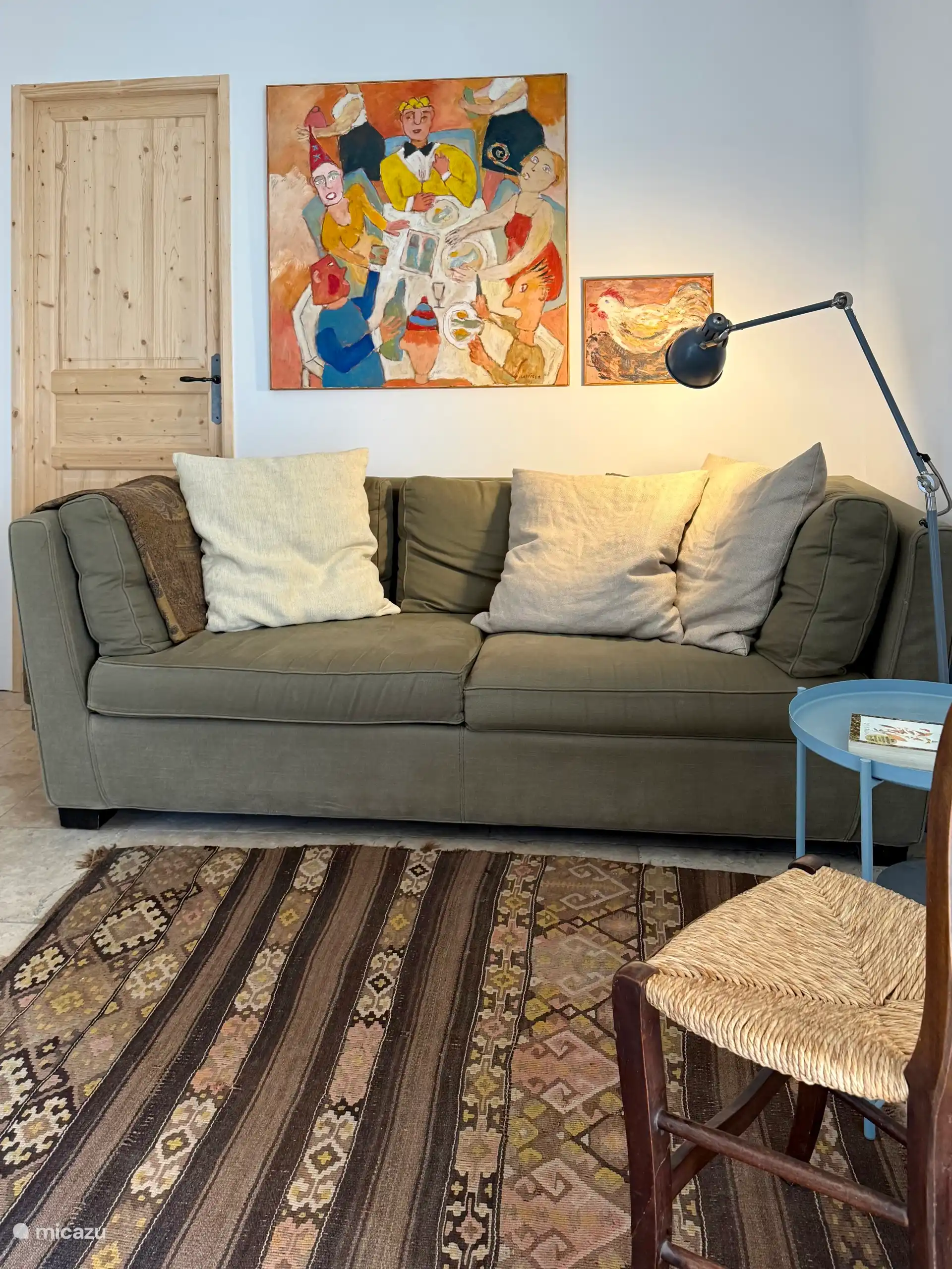 canapé de 220 cm, comfortable et en tissu