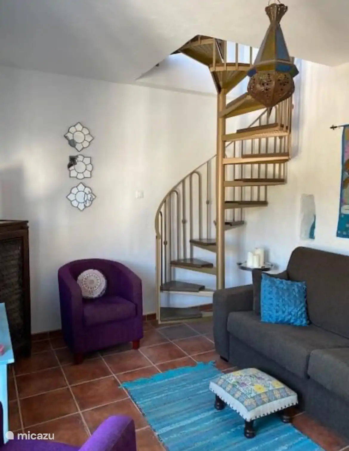 Wendeltreppe zur Dachterrasse 