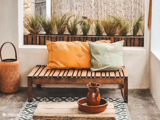 Location de Vacances Espagne, Costa Dorada, Mont-Roig del Camp, maison de vacances - Casa Porta Verda Coin salon confortable à l’entrée