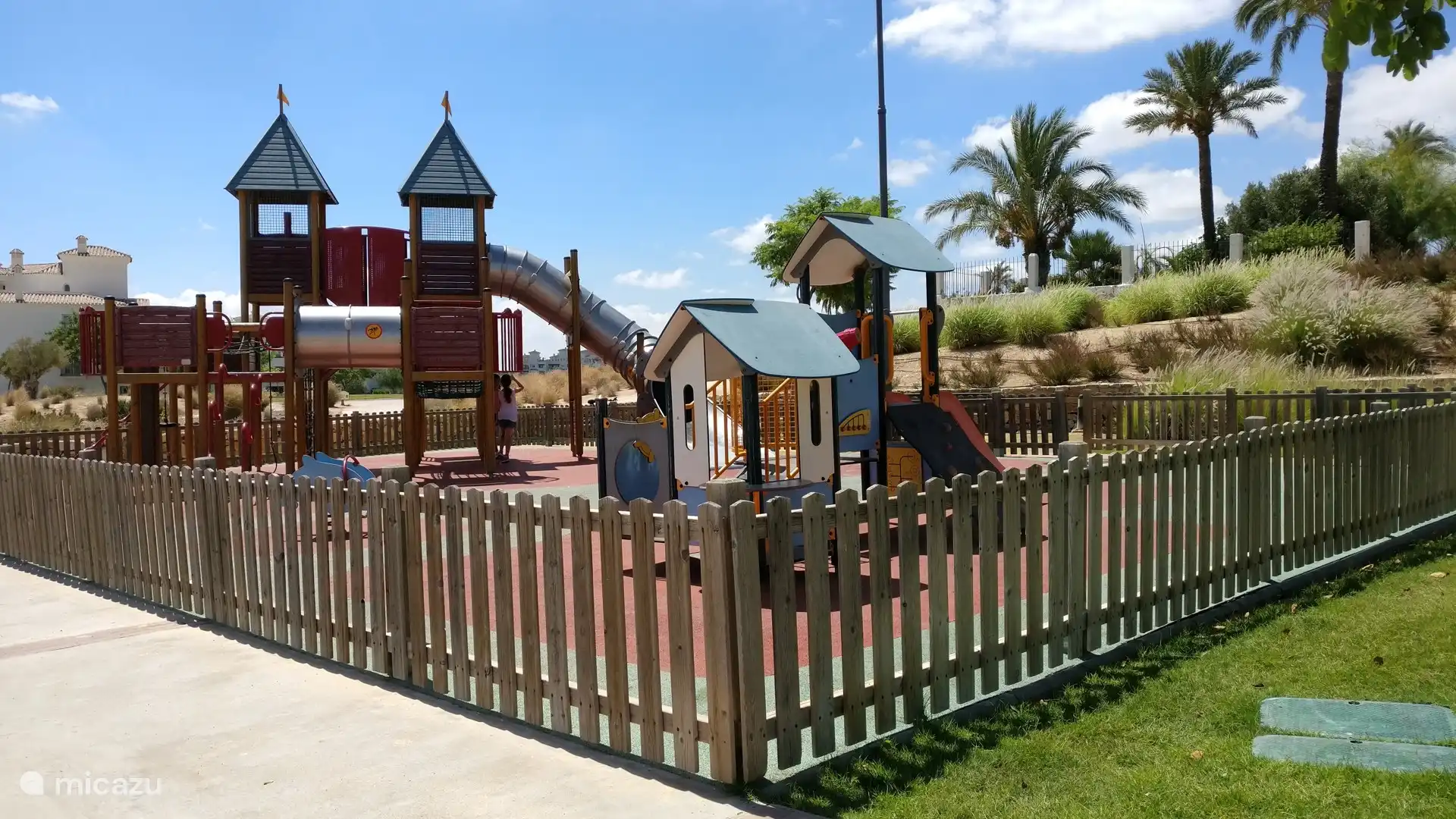 one of the playgrounds at the resort