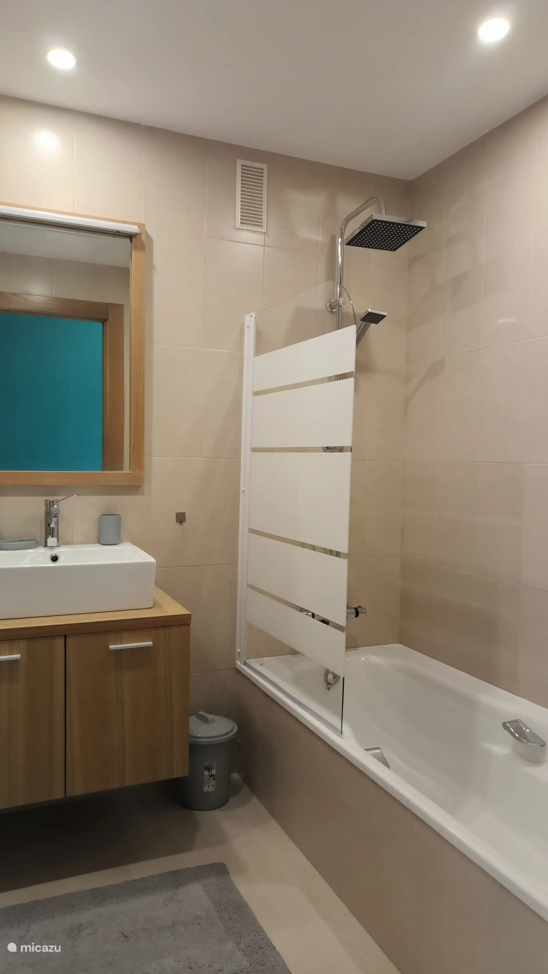 Bathroom with rain shower