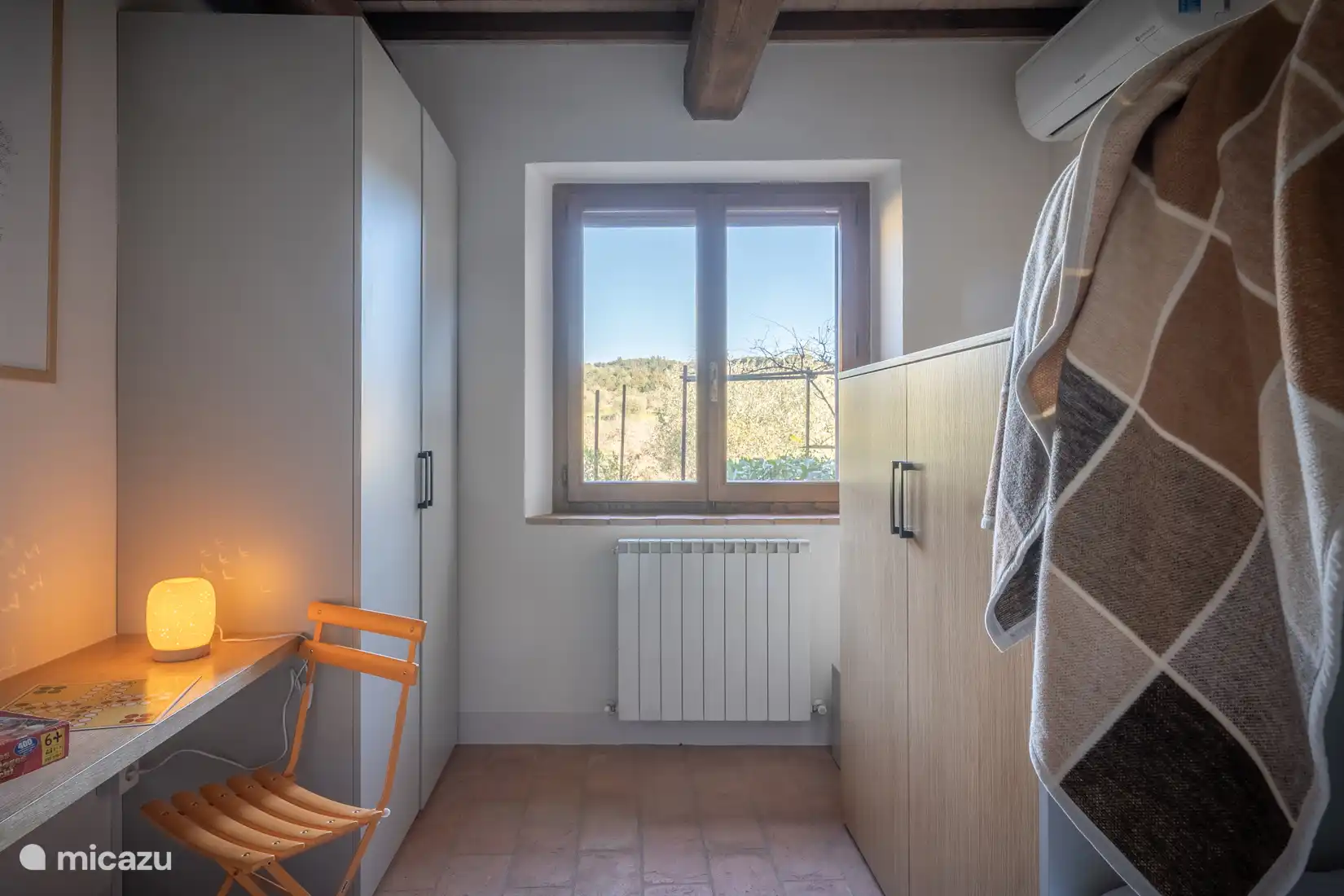 Chambre avec lits superposés