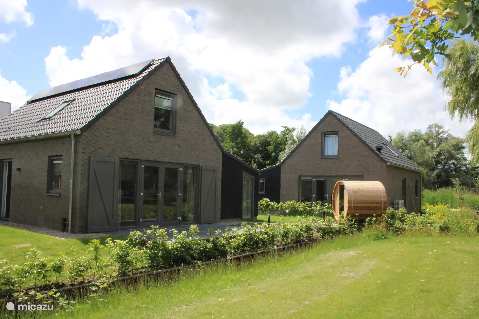 Maison de vacances arrière avec sauna