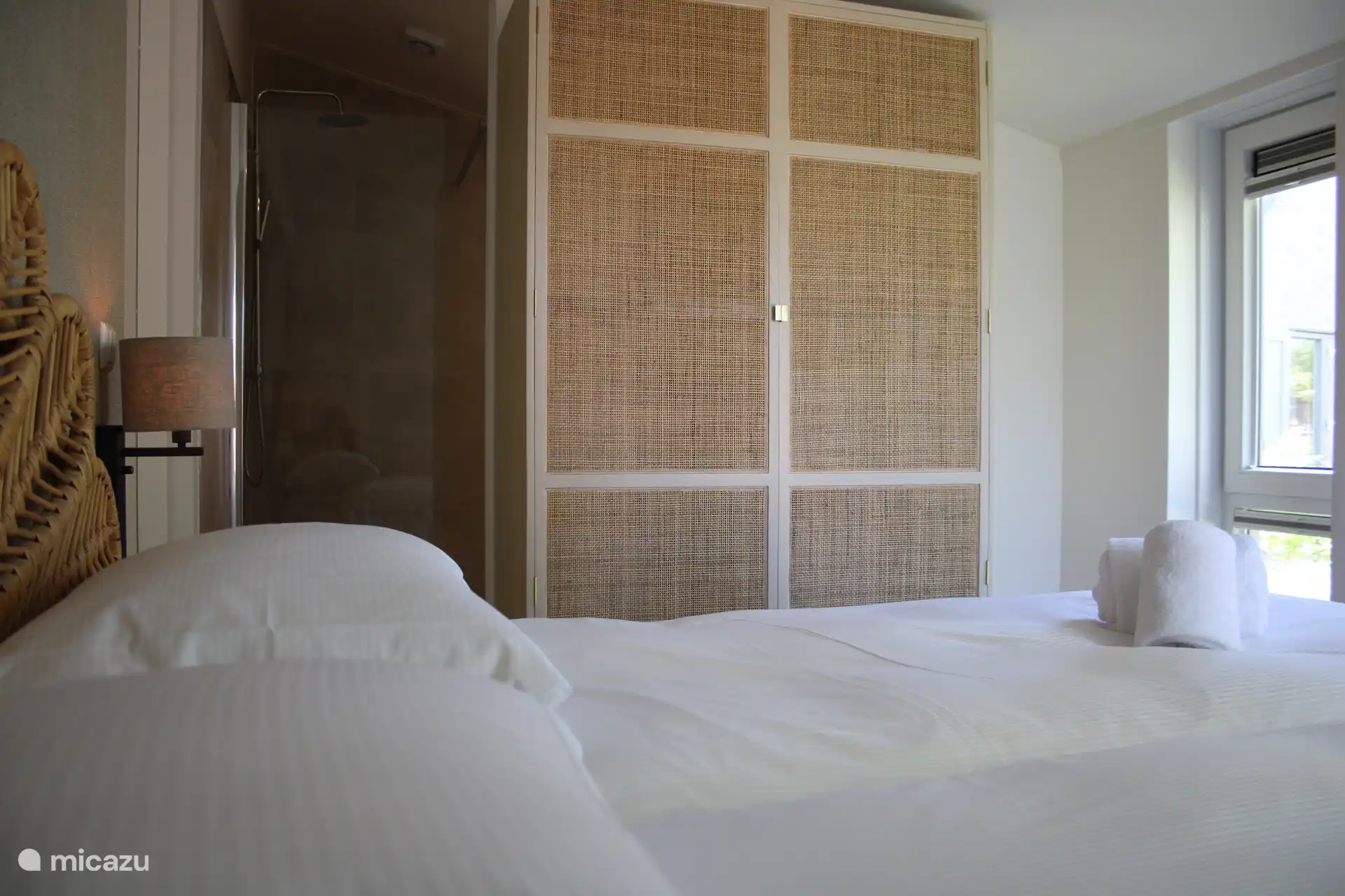 Chambre au rez-de-chaussée avec salle de bain attenante