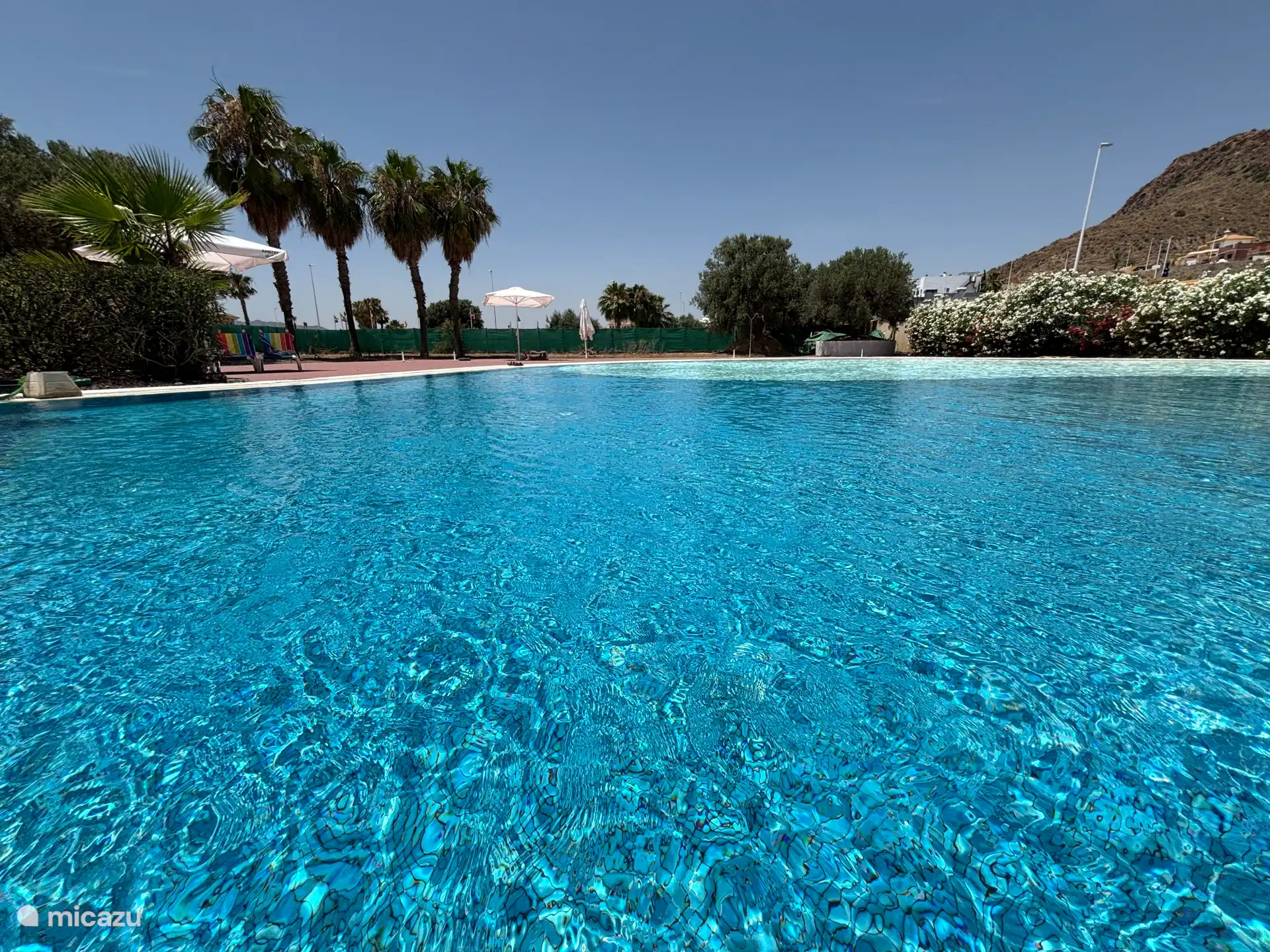 Deeper part for swimming laps 