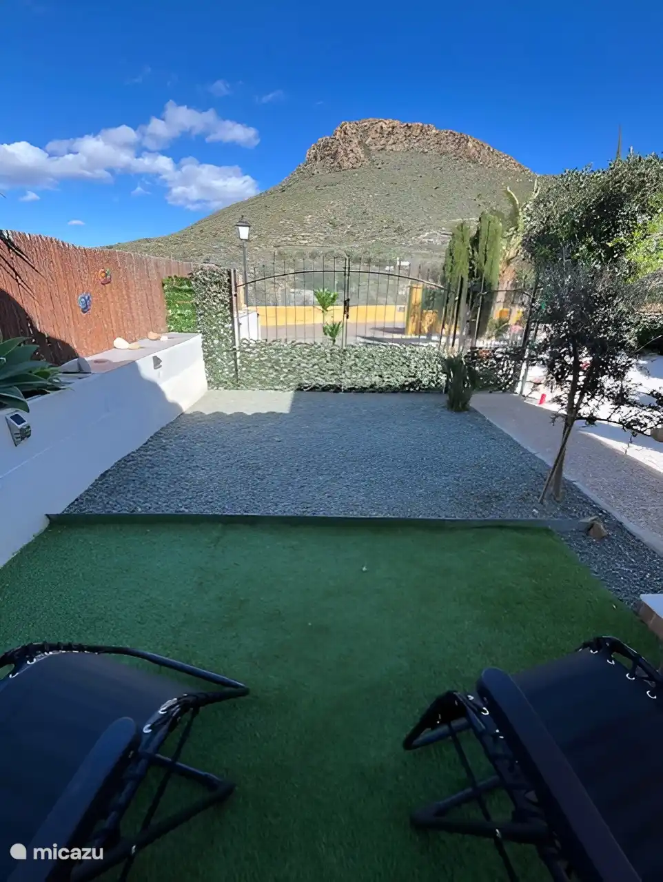 heerlijk vrij uitzicht over de bergen