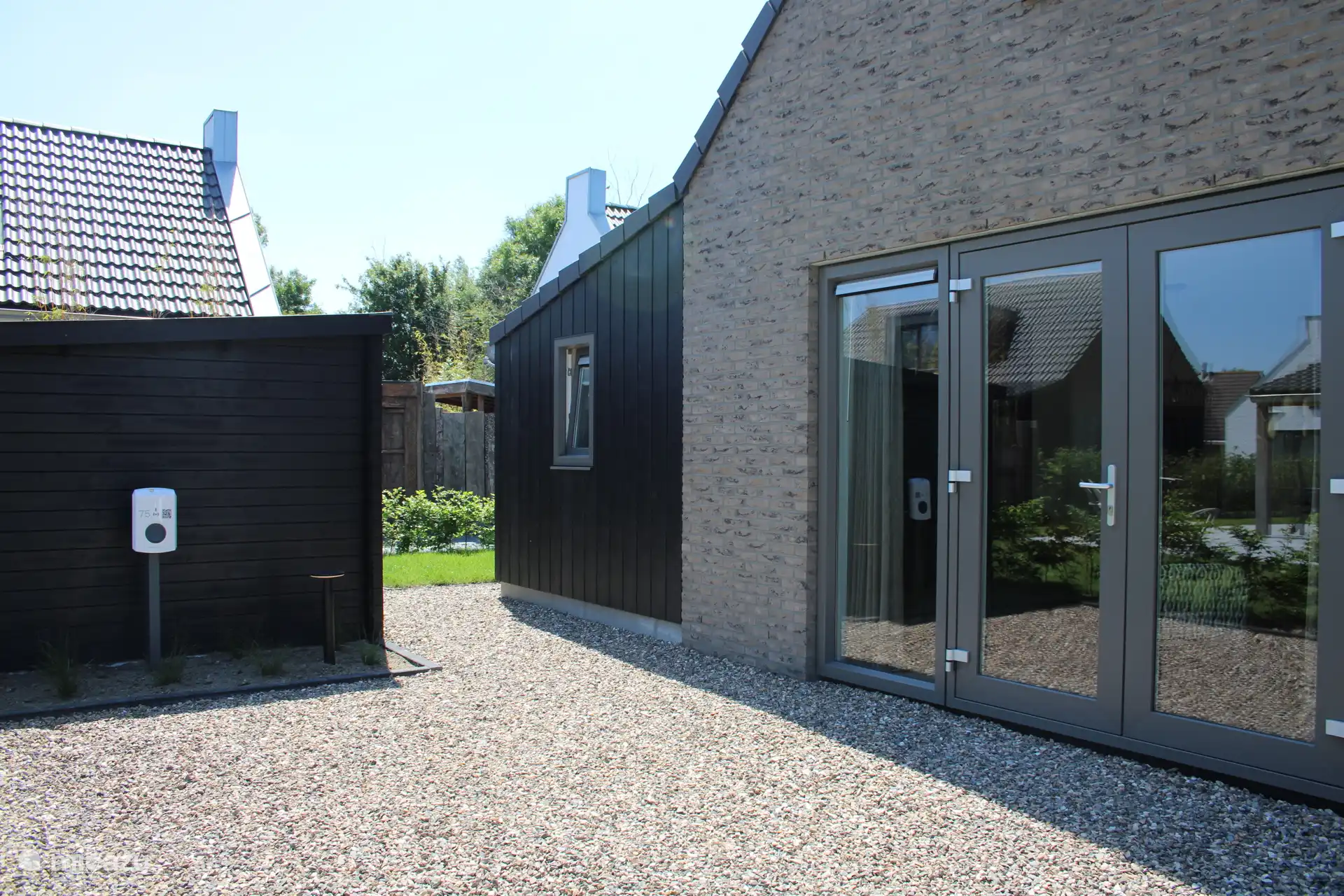 Rückseite des Ferienhauses