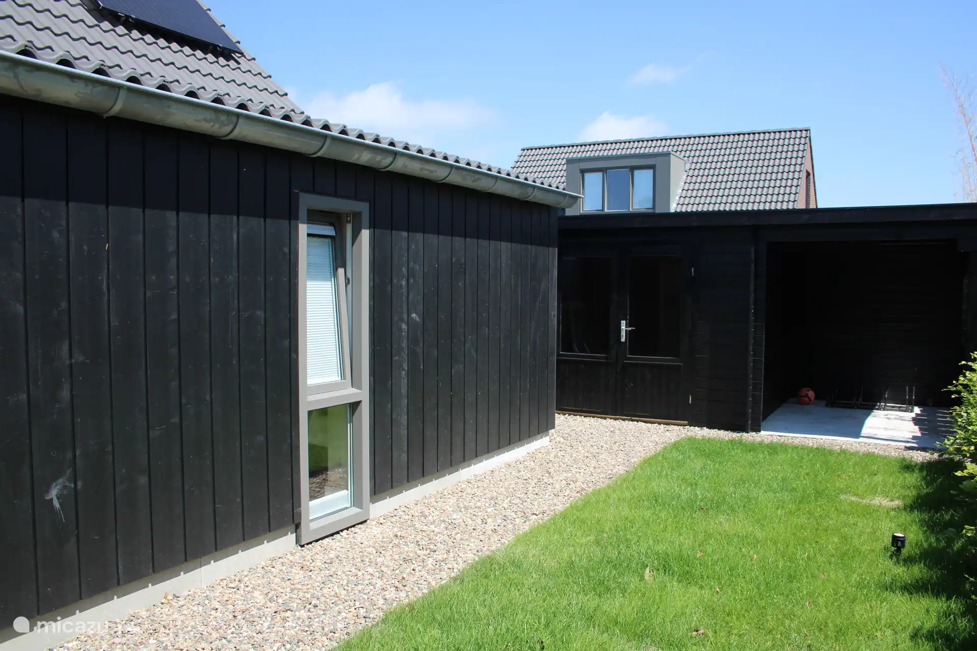 Rückseite des Ferienhauses