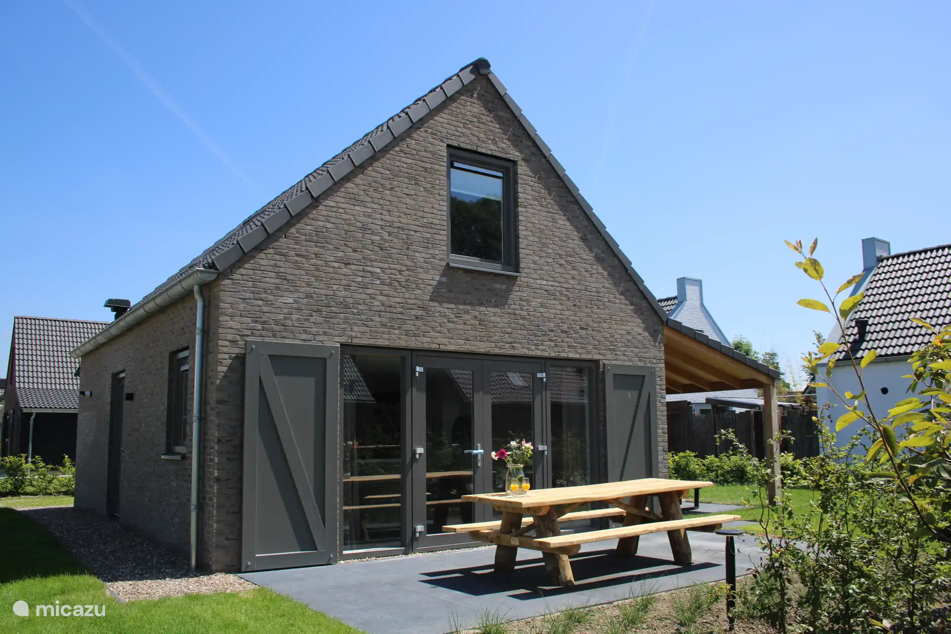 Rückseite des Ferienhauses