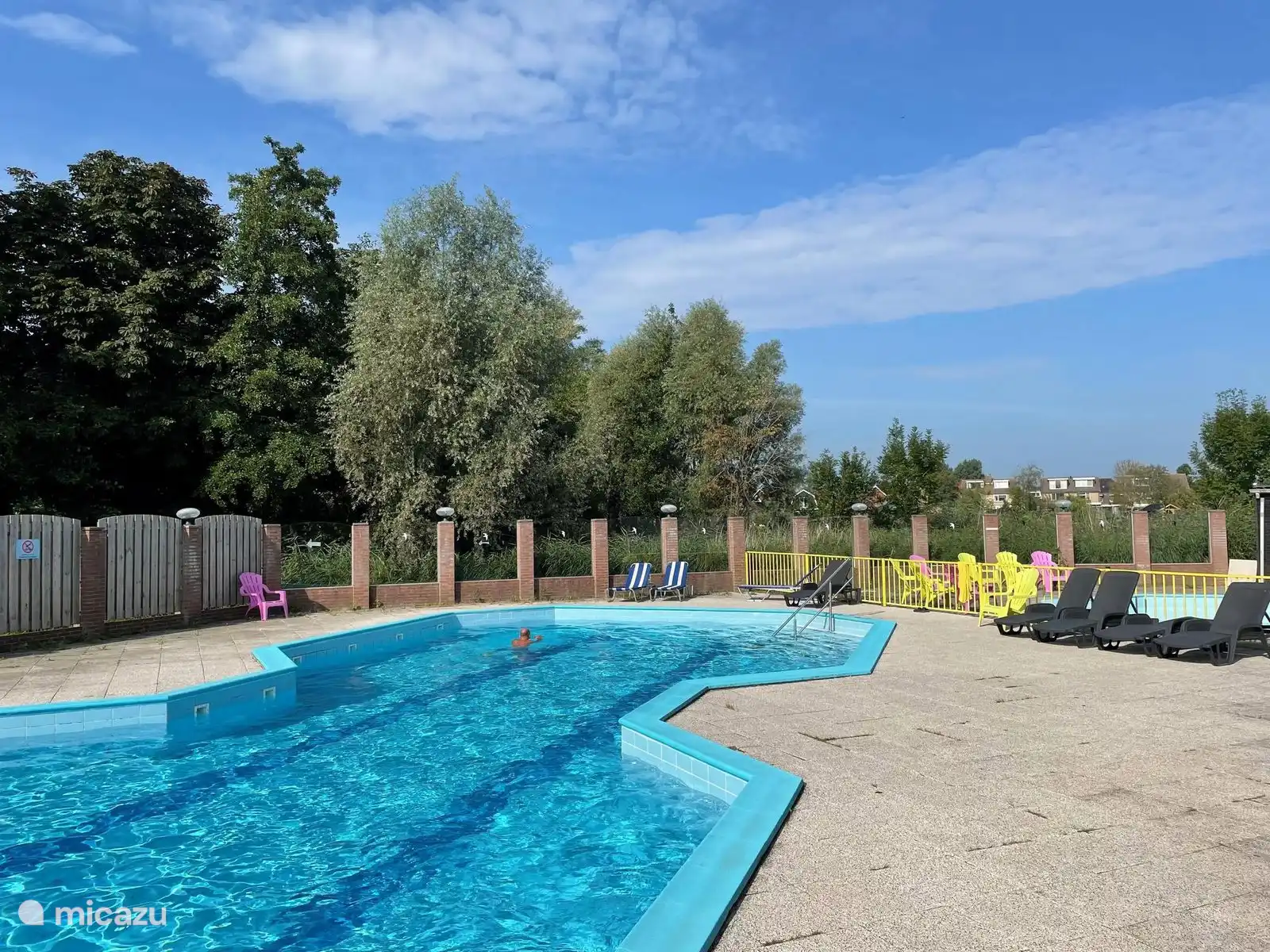 Communal swimming pool holiday park