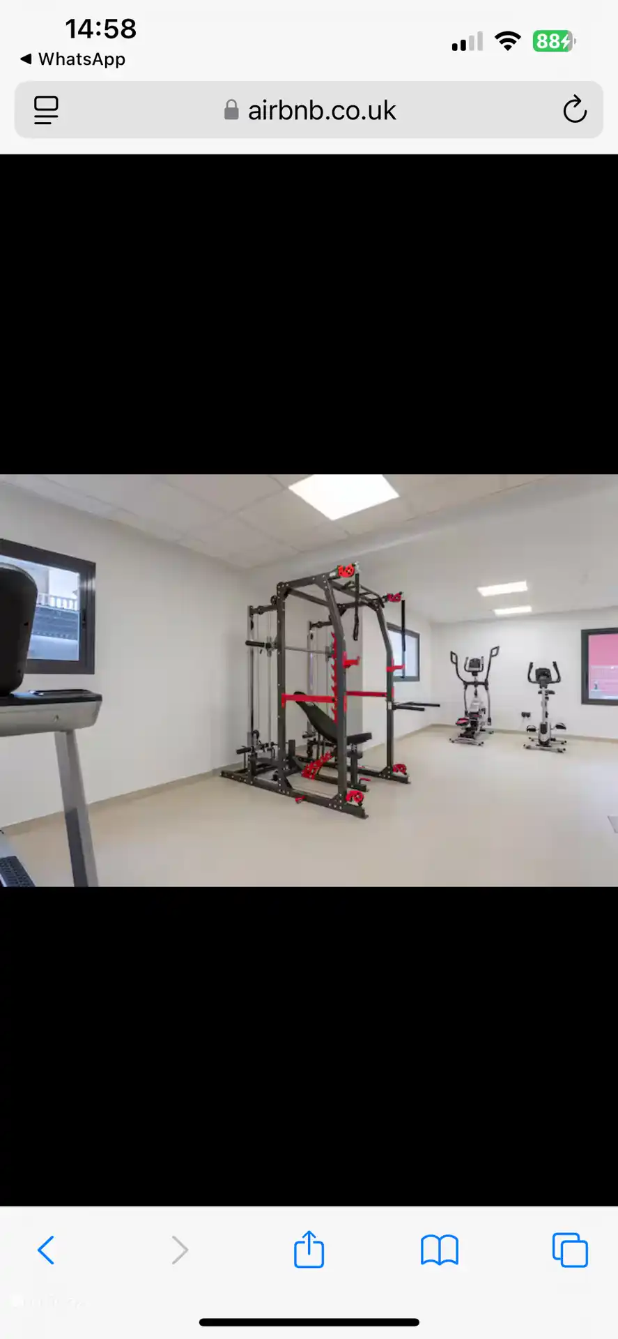 Take advantage of the private gym – ideal for those who want to get around during the holidays.