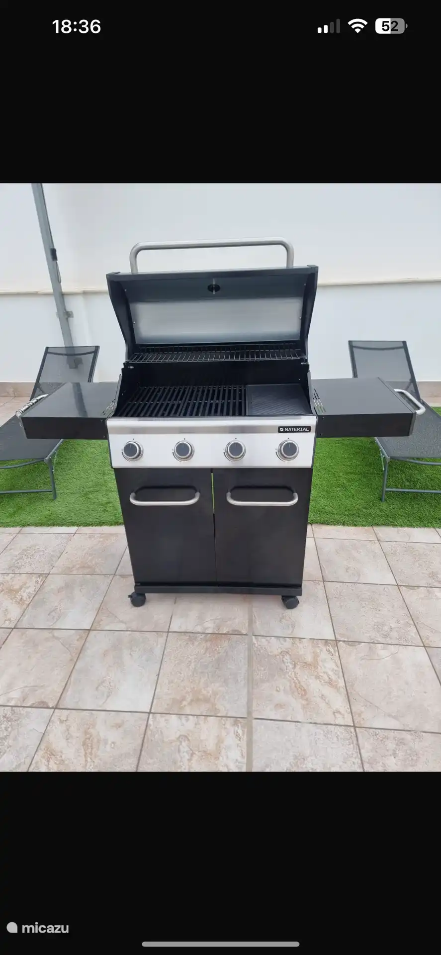 Barbecue facilities with a view