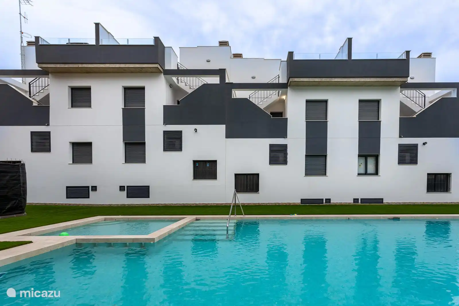 The property features a swimming pool with separate children&#39;s pool, exclusively accessible to residents and guests. Great for relaxing or having fun with the family in a quiet and safe environment