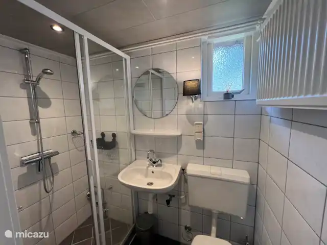 Erizo de la Casa del Bosque en Países Bajos, Limburgo, Stramproy - bungaló baño