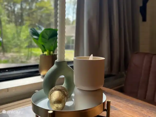 Erizo de la Casa del Bosque en Países Bajos, Limburgo, Stramproy - bungaló Cabaña decorada de forma atractiva donde se está cómodo durante todo el día