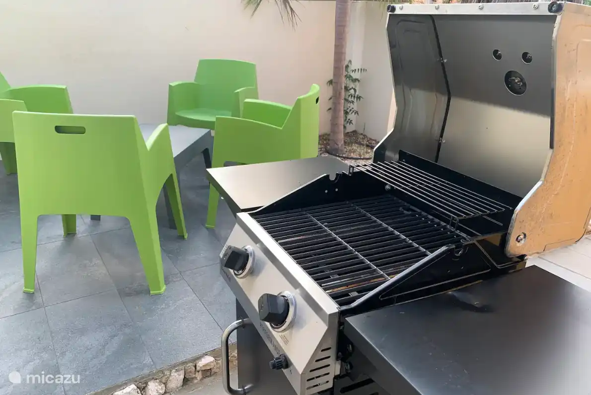 Patio privé avec bbq.