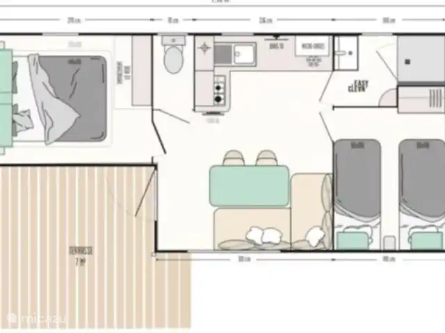 Chalet Twente en Países Bajos, Overijssel, Lattrop - chalet La distribución del chalet