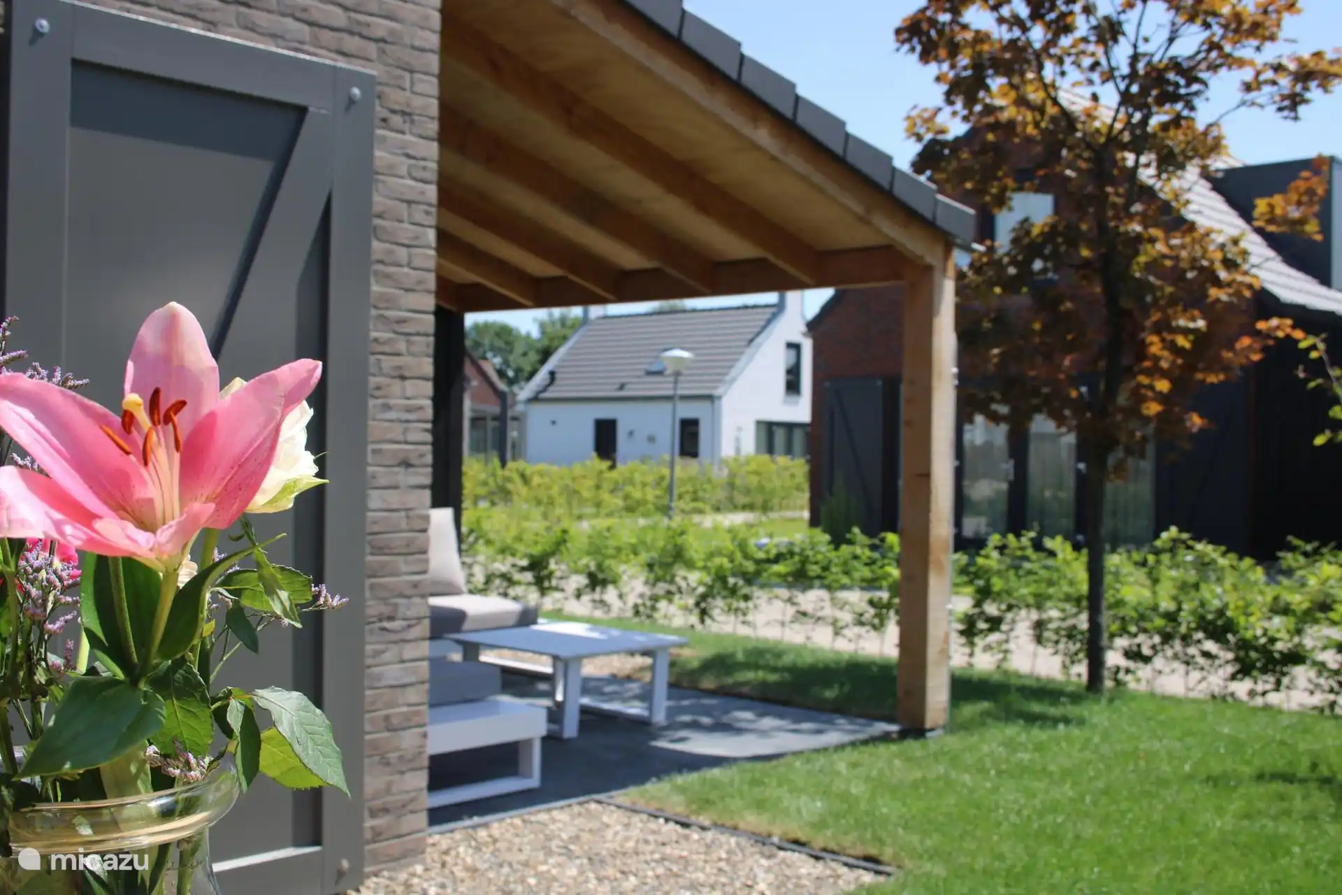 Rückseite des Ferienhauses