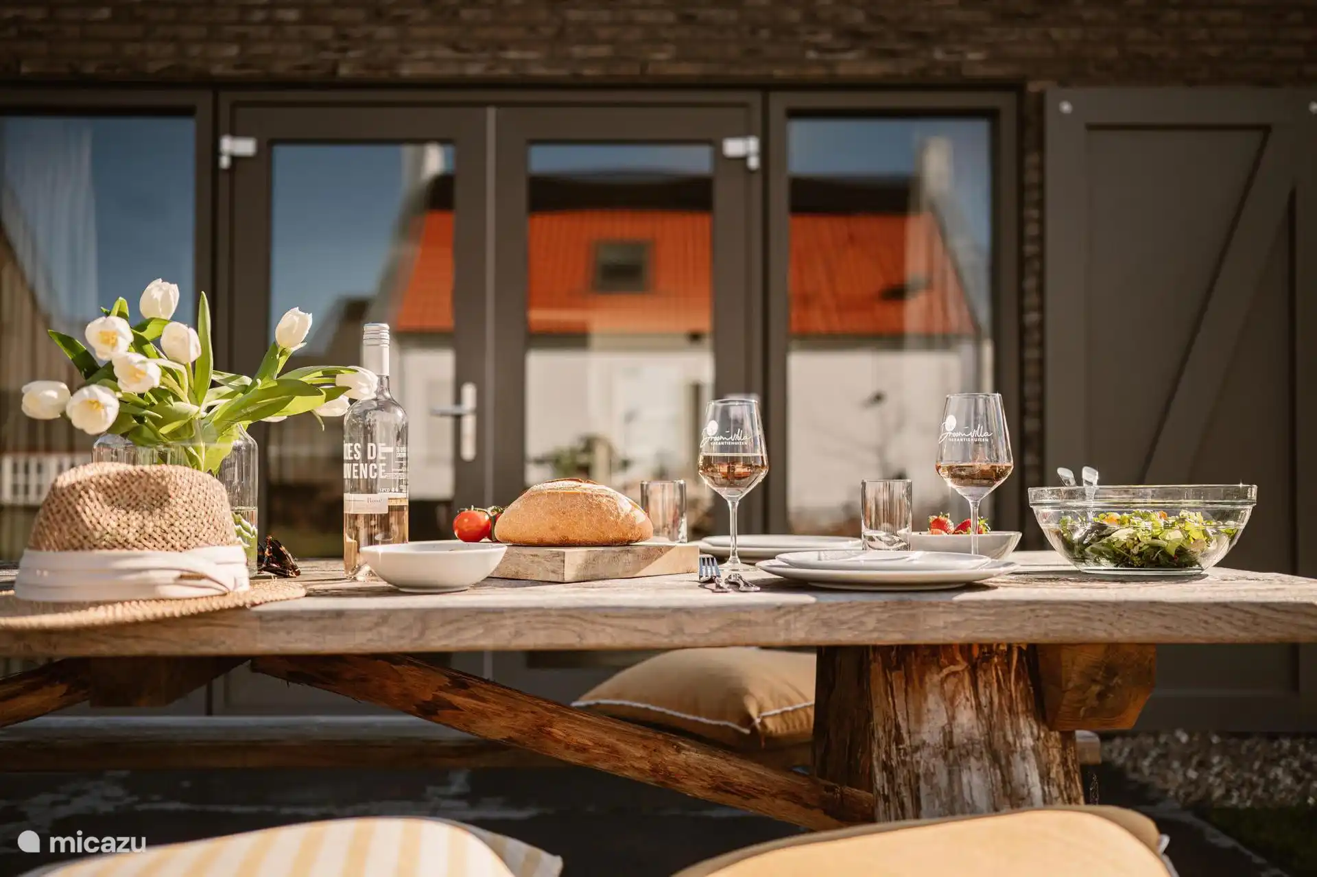 Detail Foto-Picknicktisch