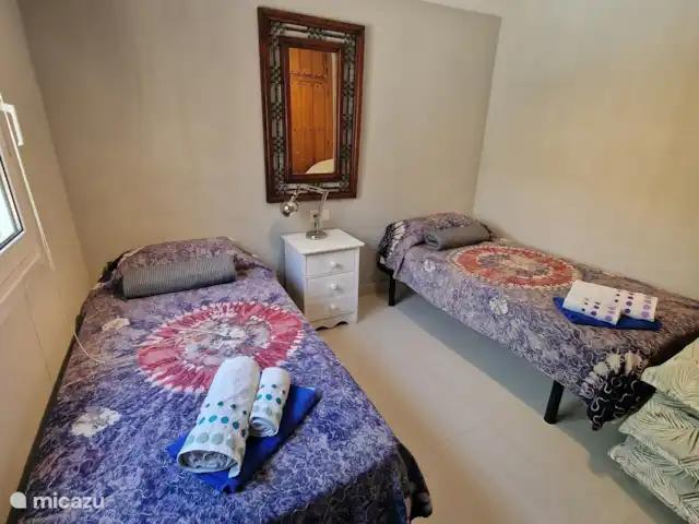 villa huren in Spanje, Andalusië, Viñuela – Villa los Romanes Slaapkamer beschikt over airco.