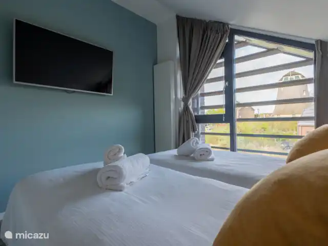 Vue du moulin | Pays-Bas, Hollande du Nord, Egmond aan den Hoef - maison de vacances Chambre 1er étage