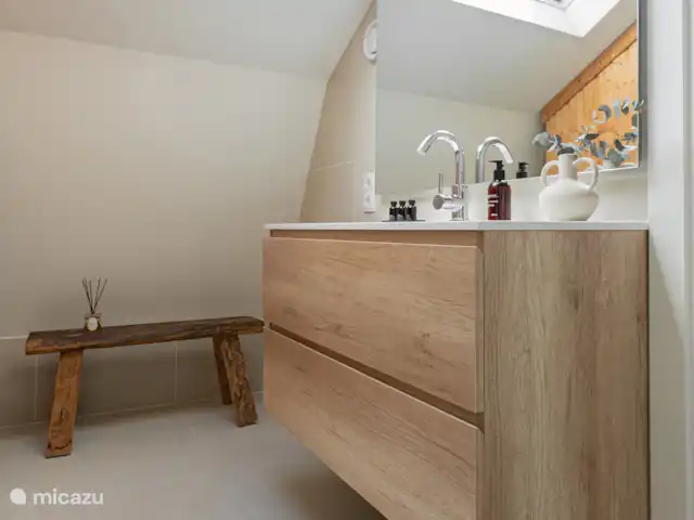 Vue du moulin | Pays-Bas, Hollande du Nord, Egmond aan den Hoef - maison de vacances Salle de bain 1er étage