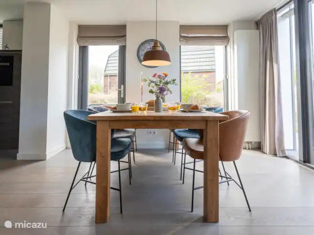 Vue du moulin | Pays-Bas, Hollande du Nord, Egmond aan den Hoef - maison de vacances Table à manger