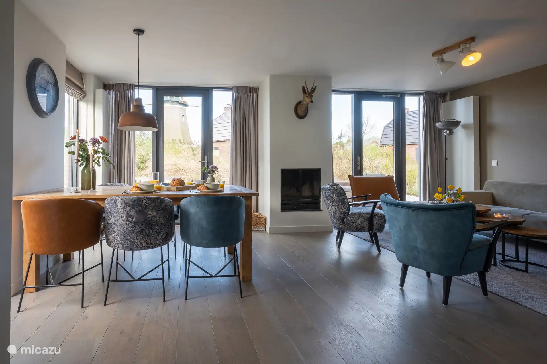 Living room and dining table