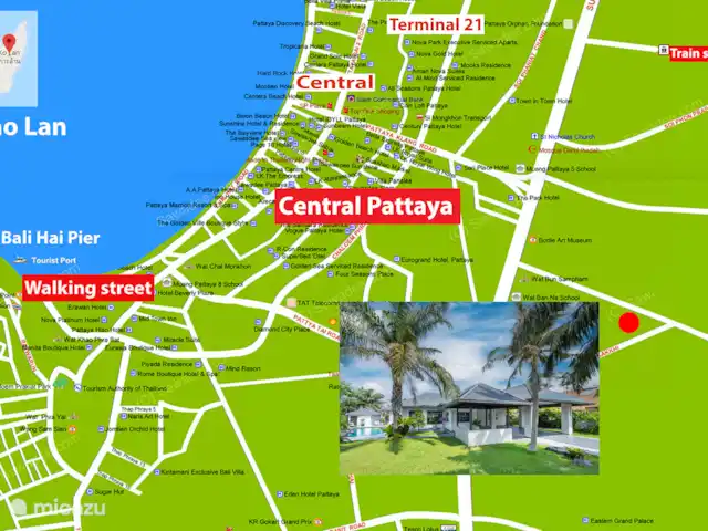 Villa Waree, minutes from City/Beach huren in Thailand, Oostelijke Golfkust, Pattaya - villa ligging