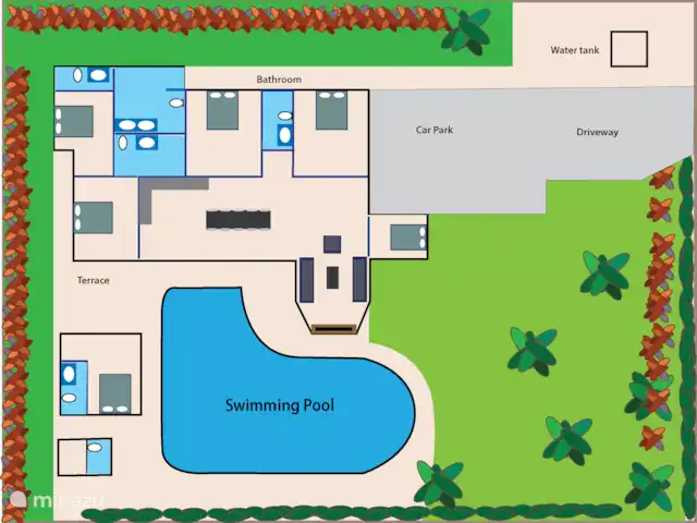Villa Waree, minutes from City/Beach huren in Thailand, Oostelijke Golfkust, Pattaya - villa plattegrond