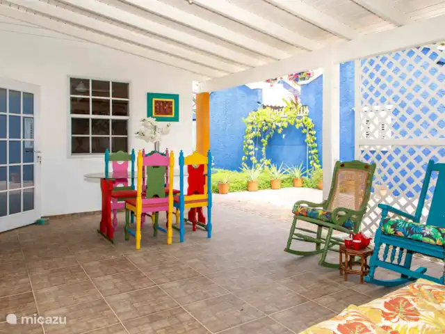 Kasita Di Mama  huren in Bonaire, Bonaire, Kralendijk - vakantiehuis terras