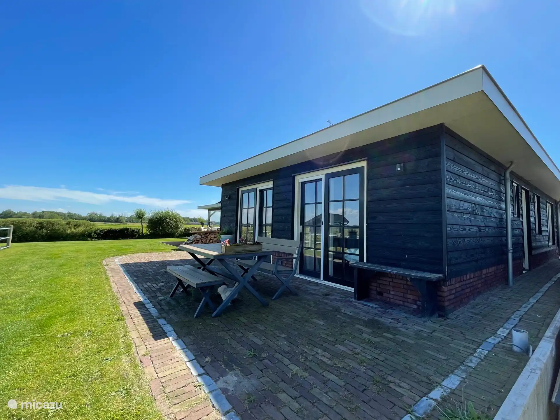 Rückseite des Ferienhauses